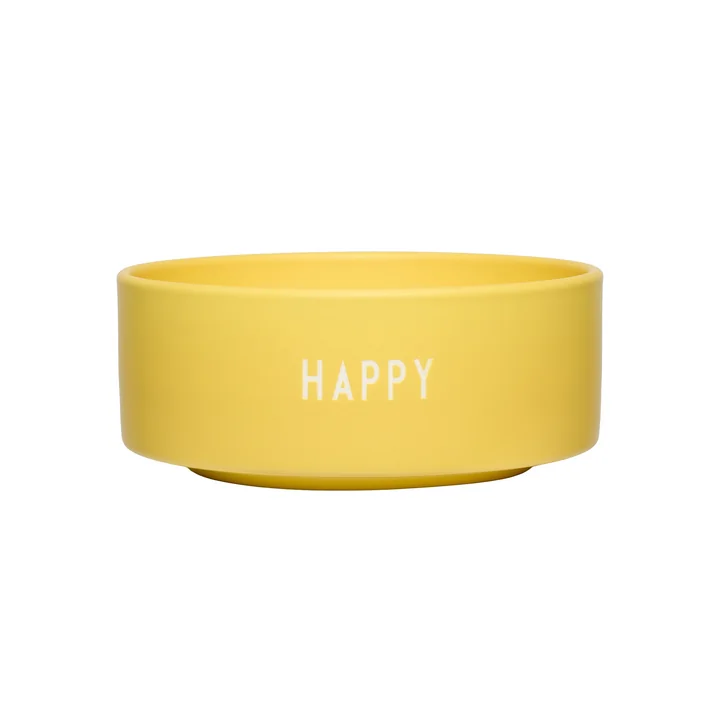 Snack Bowl, Happy / yellow by Design Letters