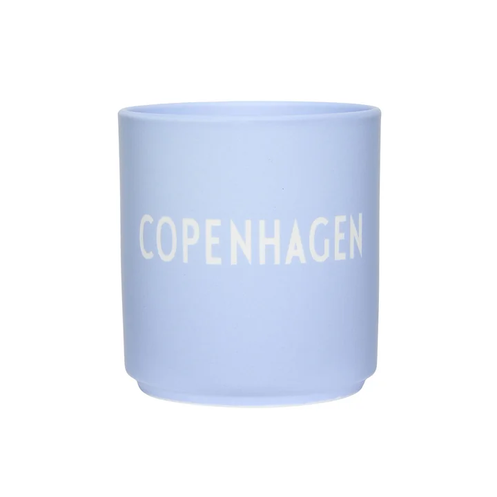 AJ Favourite Porcelain mug, Copenhagen / dusty blue by Design Letters