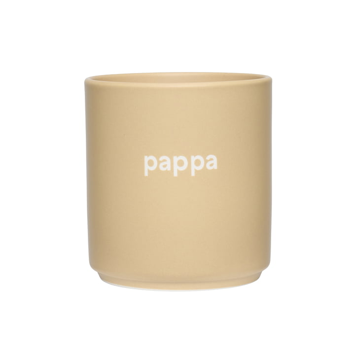 AJ Favourite Porcelain mug, pappa / beige from Design Letters