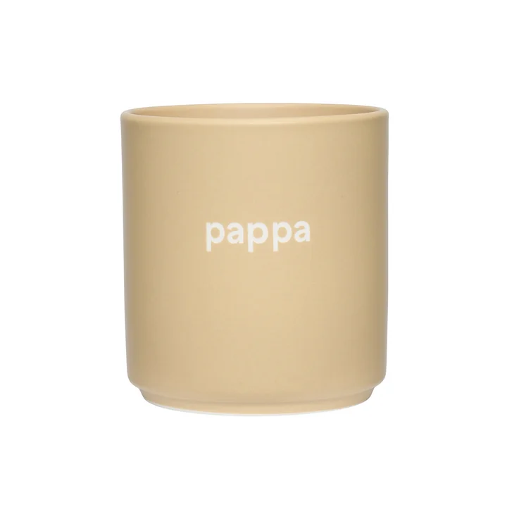 AJ Favourite Porcelain mug, pappa / beige by Design Letters
