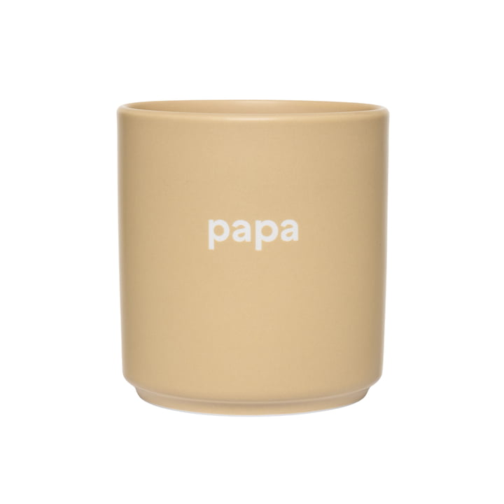 AJ Favourite Porcelain mug, papa / beige by Design Letters