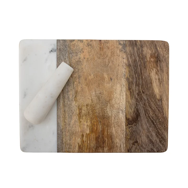 Havannah chopping board with mortar from Bloomingville