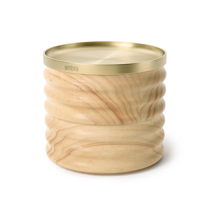Tesora Storage box, natural / brass from Umbra