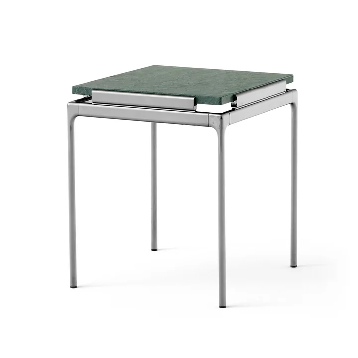 Sett Side Table LN11, Verde Guatemala / dark chrome from & Tradition