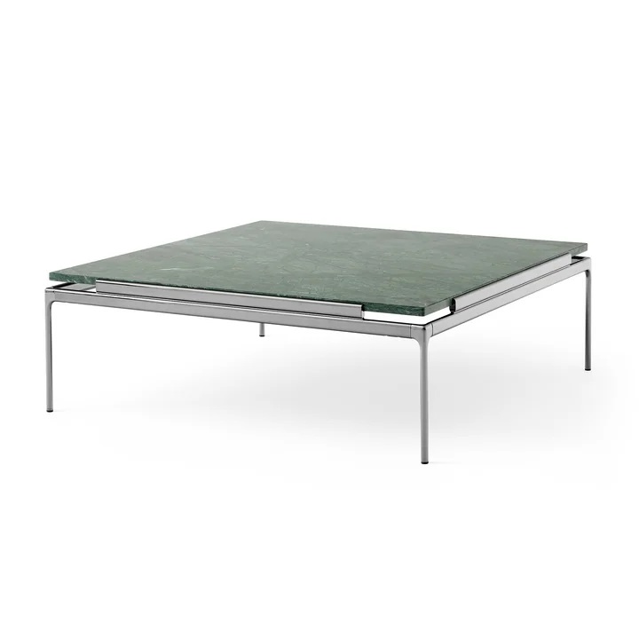 Sett Coffee Table LN13, Verde Guatemala / dark chrome from & Tradition