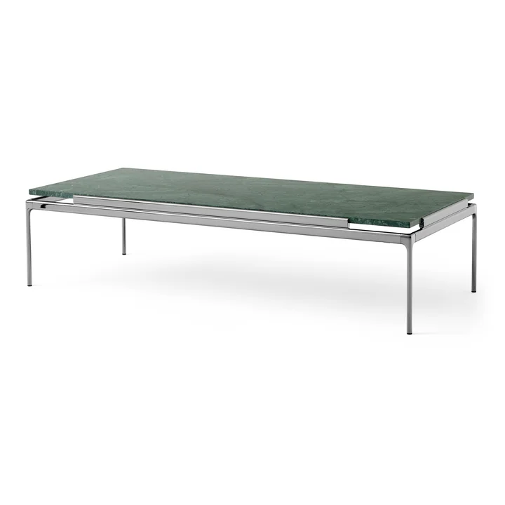 Sett Coffee Table LN12, Verde Guatemala / dark chrome from & Tradition