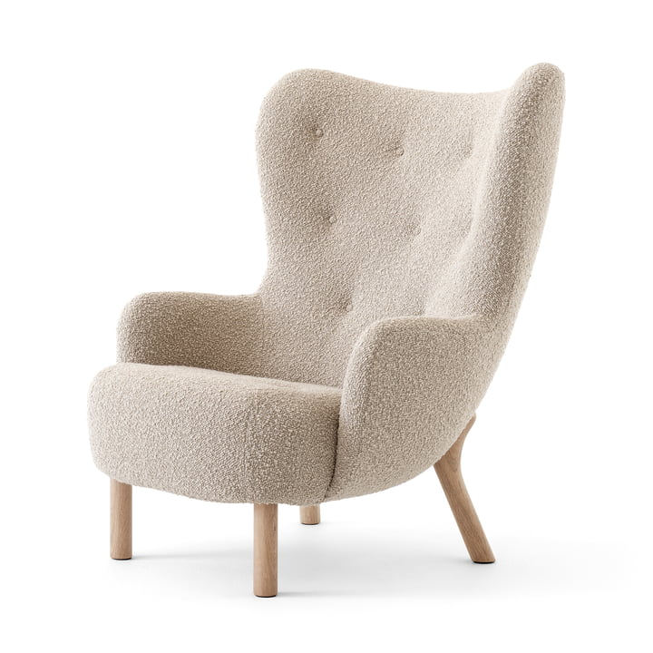 Petra Lounge Chair VB3, High Back, oiled oak / Karakorum 003 from & Tradition