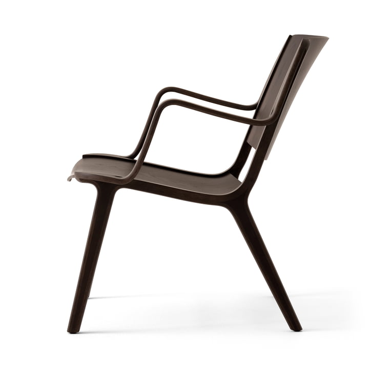 AX Lounge Chair with armrests HM11, dark stained oak from & Tradition