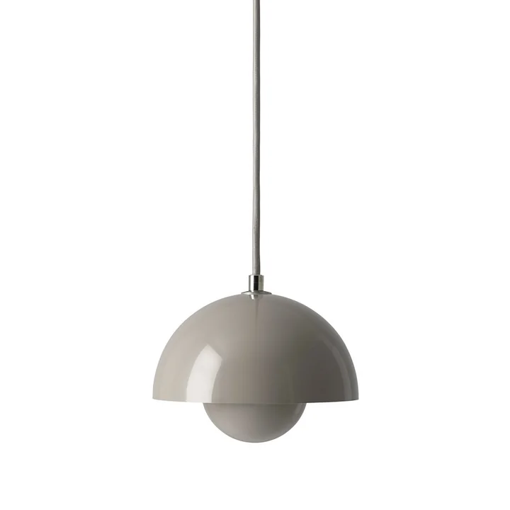 FlowerPot Pendant light VP10, gray-beige by & Tradition