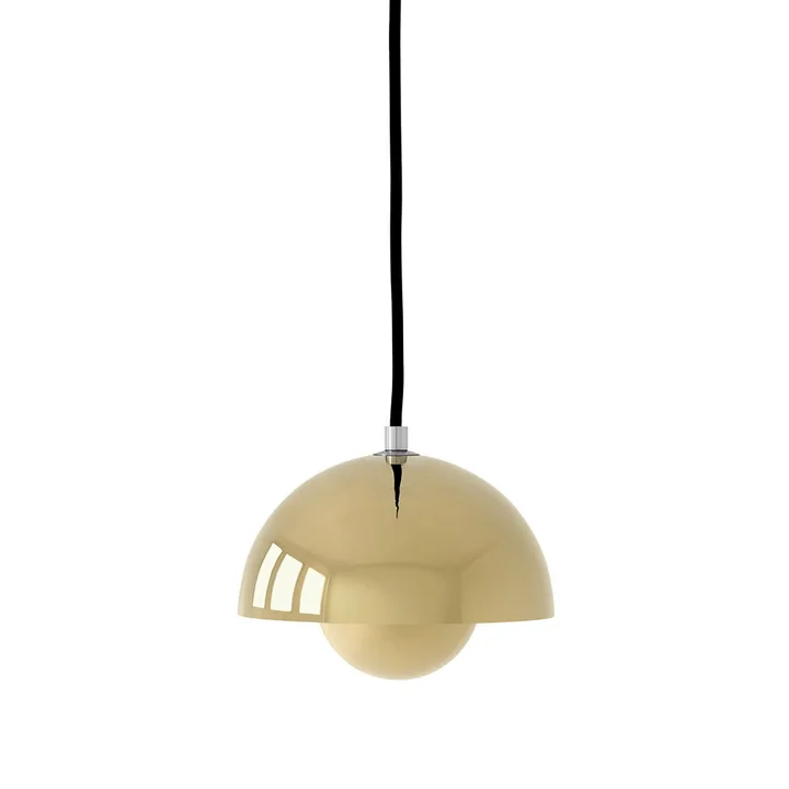 FlowerPot Pendant light VP10, brass refined by & Tradition