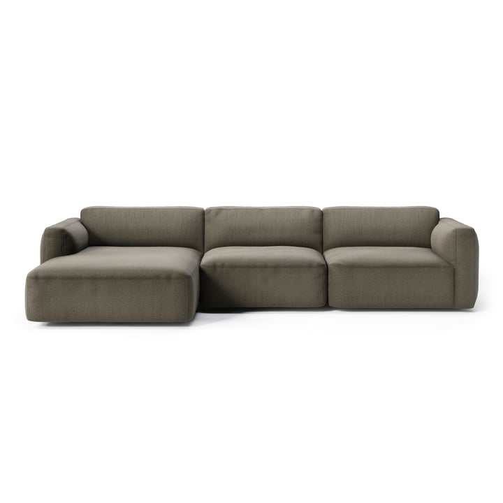Develius Mellow Corner sofa, configuration E, warm gray (Barnum 08) from & Tradition