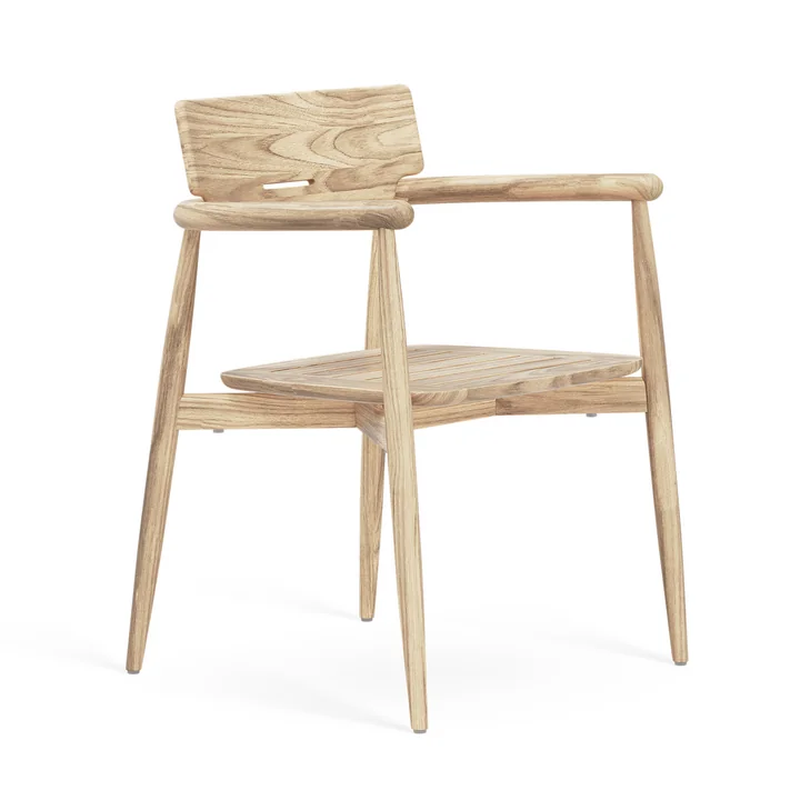 Embrace Garden armchair, untreated teak from Carl Hansen