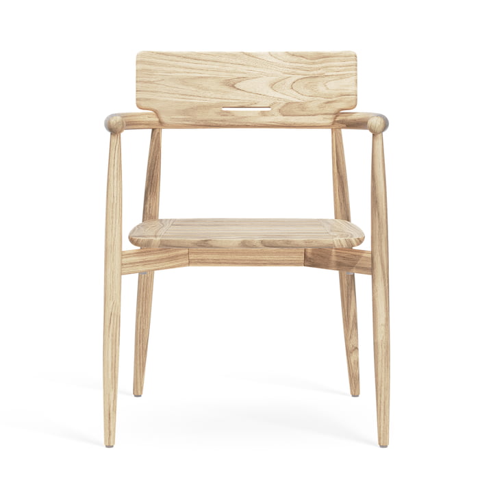 Embrace Garden armchair, untreated teak from Carl Hansen