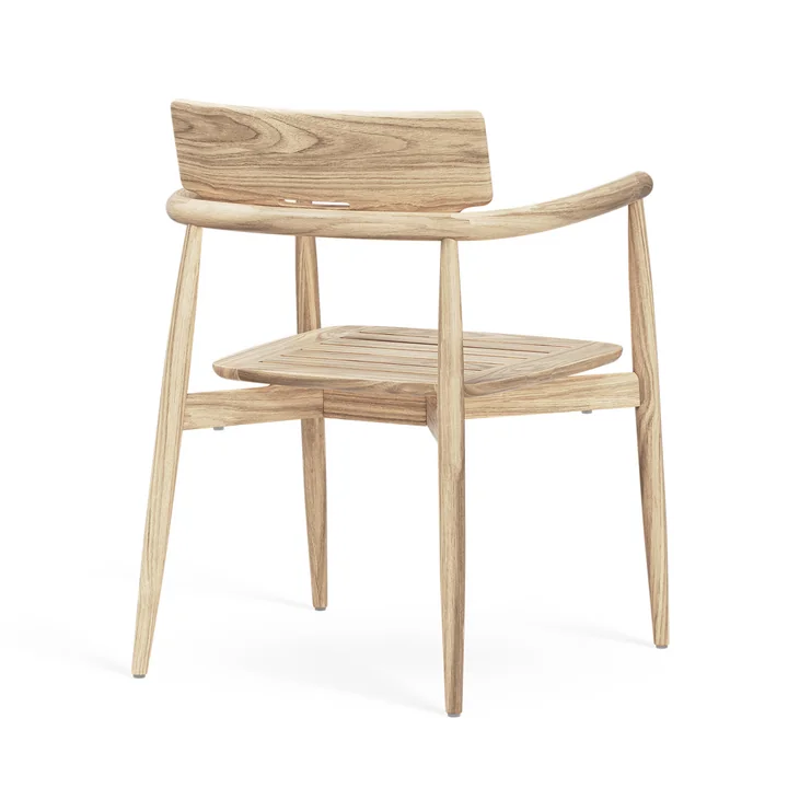 Embrace Garden armchair, untreated teak from Carl Hansen