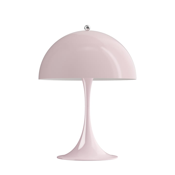 Panthella 250 table lamp Ø 25 cm, pale rose opal (acrylic) by Louis Poulsen