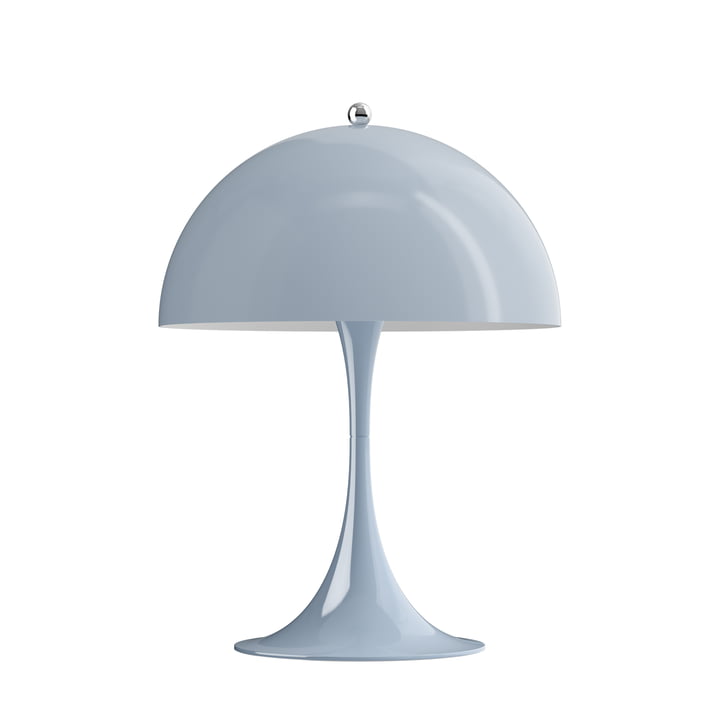 Panthella 250 table lamp Ø 25 cm, pale blue opal (acrylic) by Louis Poulsen