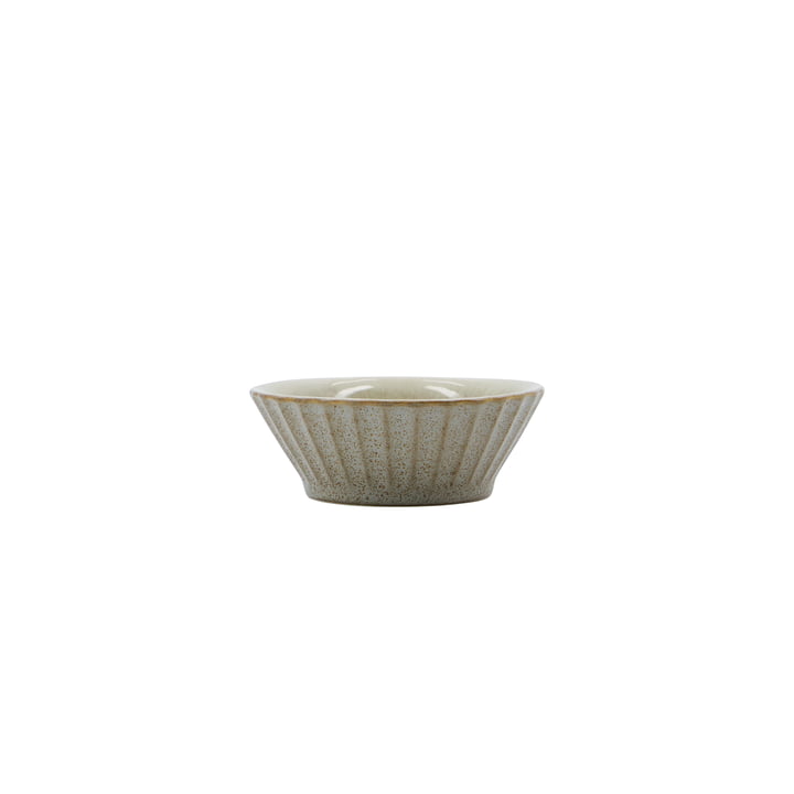 House Doctor - Pleat Bowl, D8 cm, gray/brown