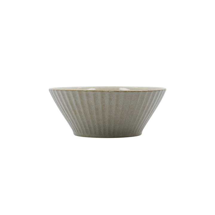 House Doctor - Pleat Bowl, D15 cm, gray/brown