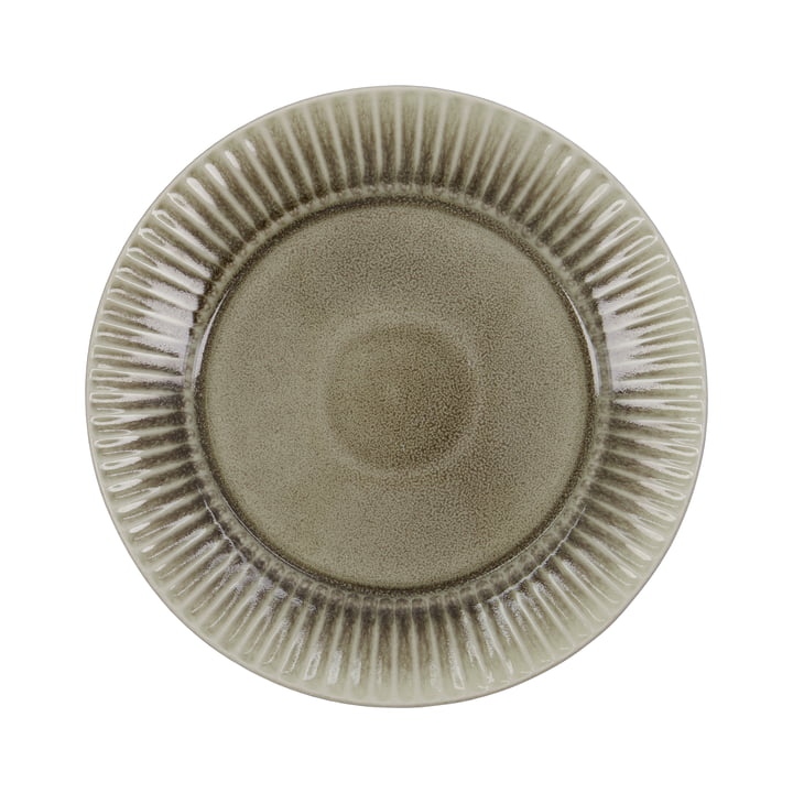 House Doctor - Pleat Plate, D27 cm, gray / brown