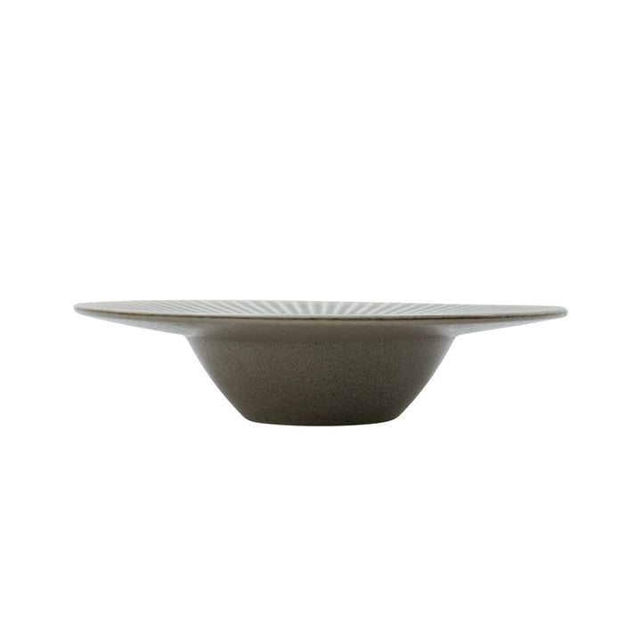 House Doctor - Pleat Pasta plate, gray / brown