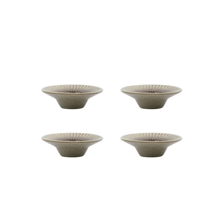 House Doctor - Pleat Egg cup, gray / brown