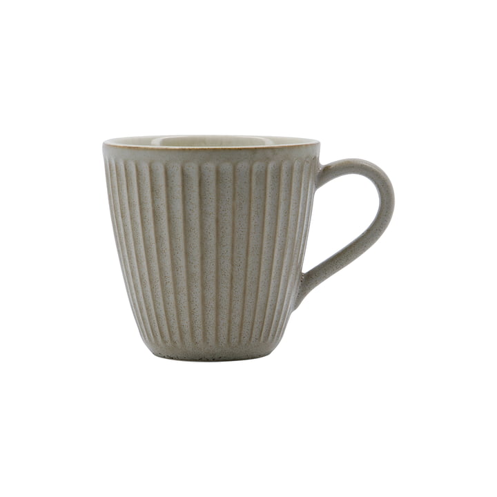 House Doctor - Pleat Cup, D9cm, gray / brown