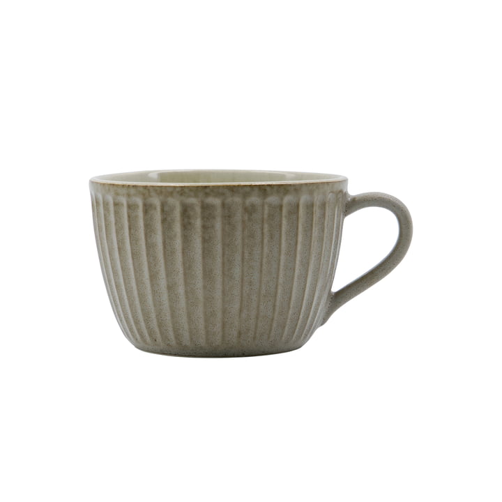 House Doctor - Pleat Cup, D10.5 cm, gray / brown