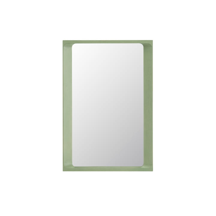 Arced Mirror, 80 x 55 cm, light green from Muuto