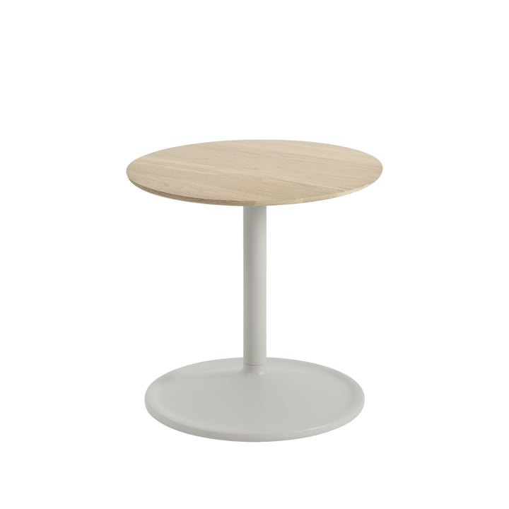 Muuto - Soft Side table, Ø 41 cm, H 40 cm, oiled oak / gray