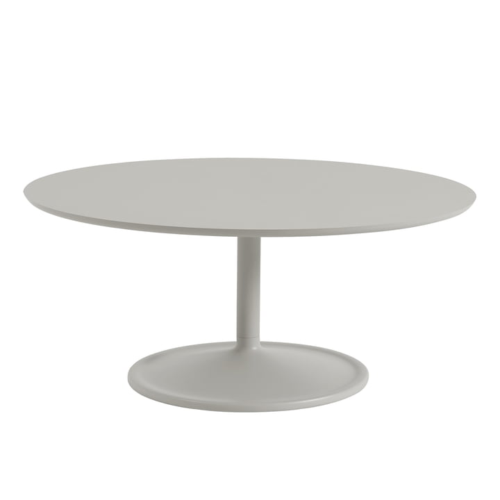 Soft Coffee table, Ø 95 cm, H 42 cm, gray by Muuto