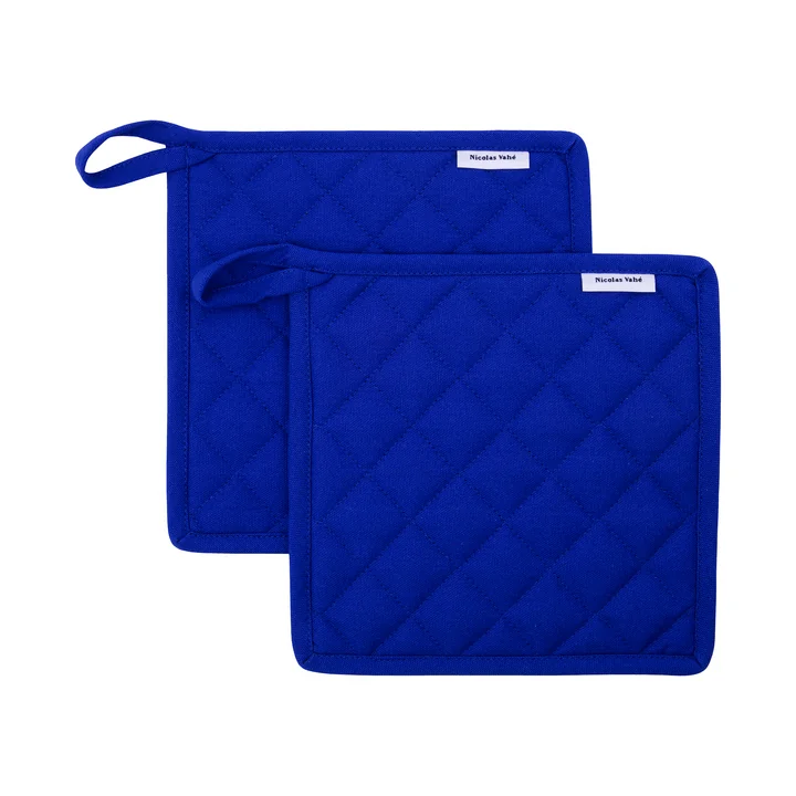 Neat Potholder, cobalt blue from Nicolas Vahé