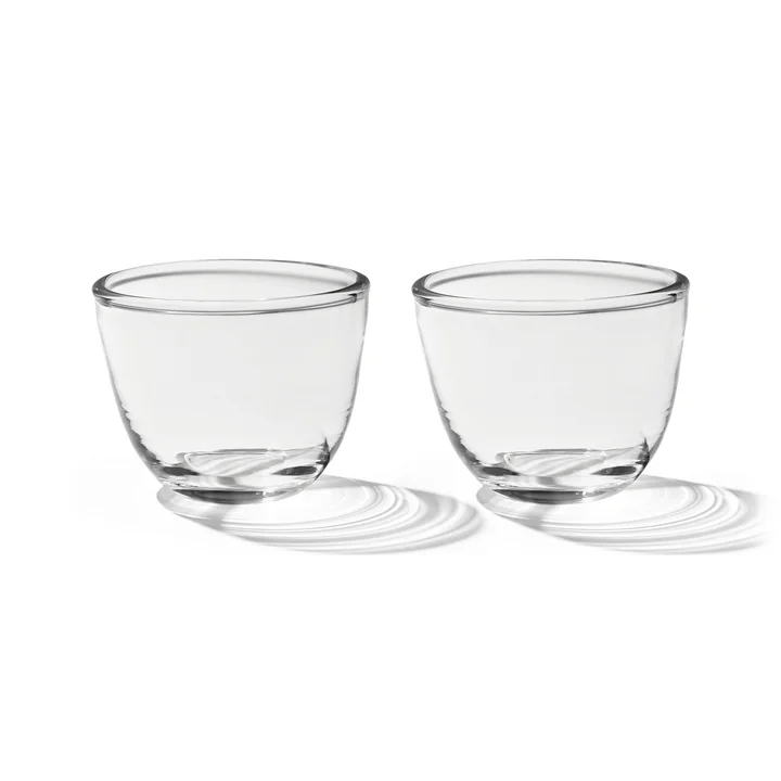 Pinho Glass, clear (set of 2) from Form & Refine