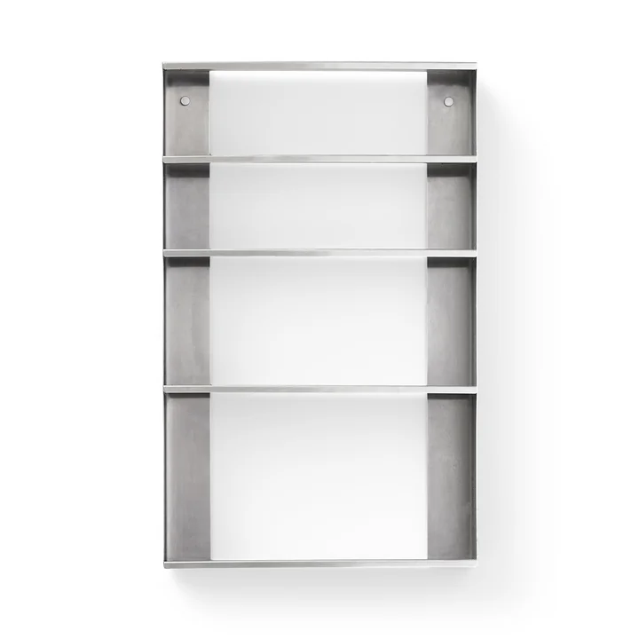 Taper Wall shelf, stainless steel from Form & Refine