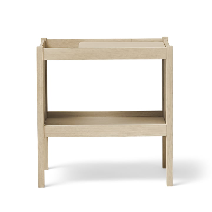 Journal Side table, white oiled oak from Form & Refine