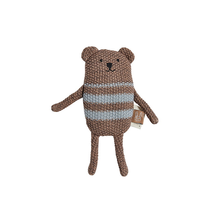 Bella Bear rattle, brown melange from OYOY Mini