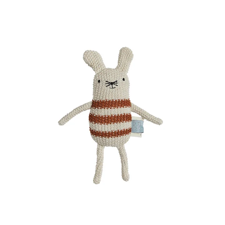 Musetti Mouse rattle, off-white / melange from OYOY Mini