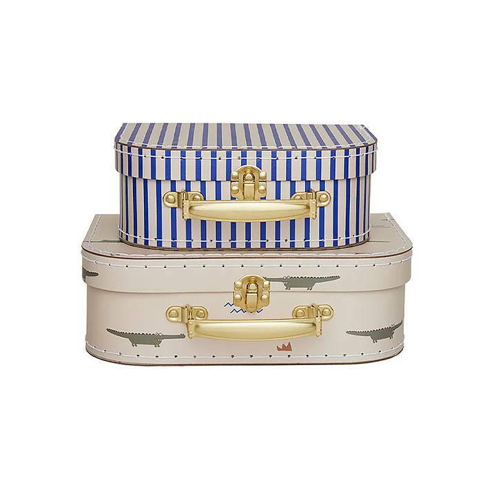Toucan & Stripe Mini suitcase, beige (set of 2) from OYOY Mini