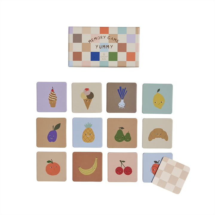 Yummy Memory game, multicolored from OYOY Mini