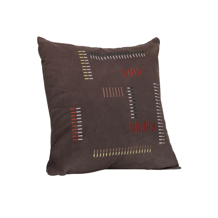 Elodie Cushion cover, 50 x 50 cm, brown from Hübsch Interior