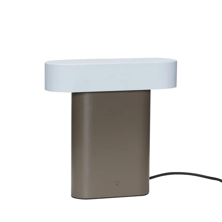 Sleek Table lamp, brown / light gray by Hübsch Interior