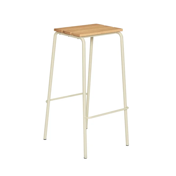Stilt bar stool, sand from Hübsch Interior