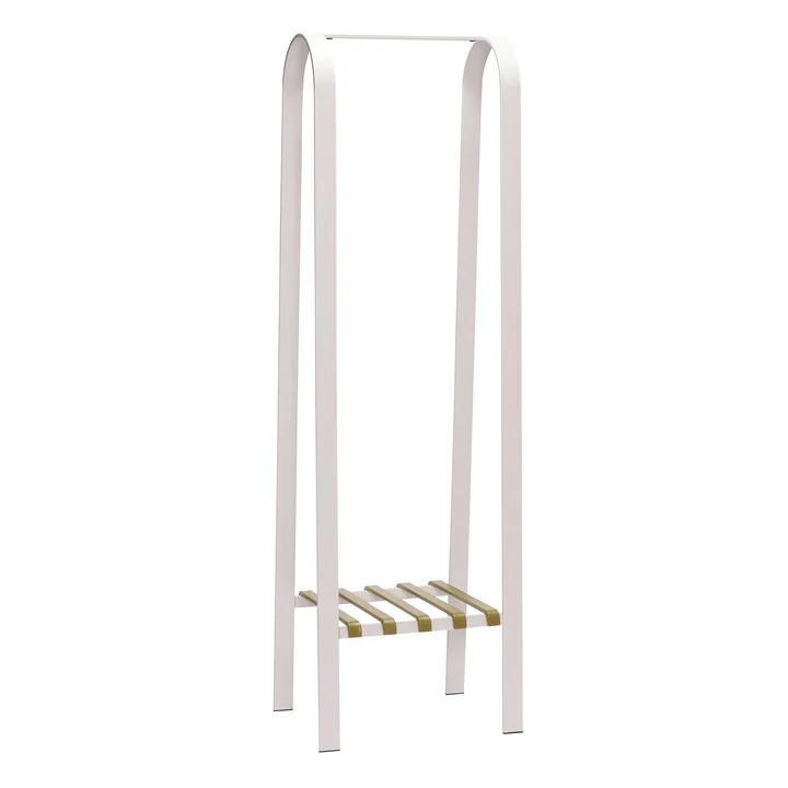 Sempre Coat rack, gray / olive from Hübsch Interior