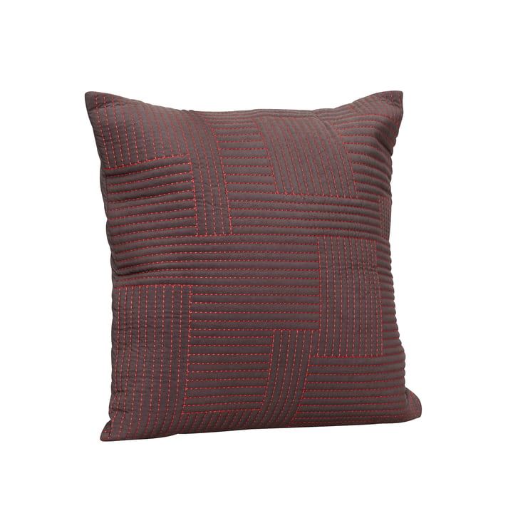 Floy Cushion cover 60 x 60 cm, brown / red vpn Hübsch Interior