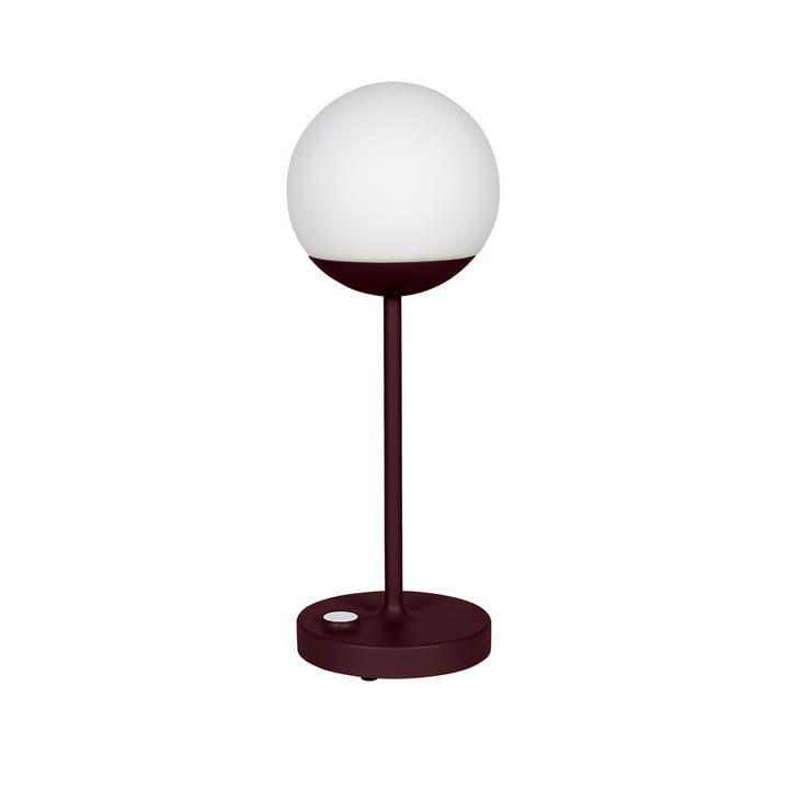 Fermob - Mooon! Max Rechargeable LED light, H 41 cm, black cherry (indoor)