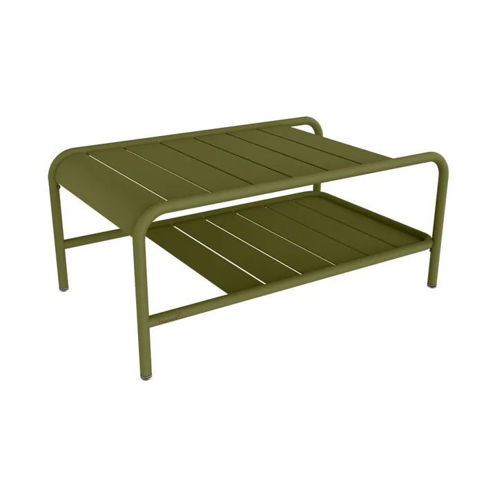 Fermob - Luxembourg low table, 90 x 55 cm, pesto