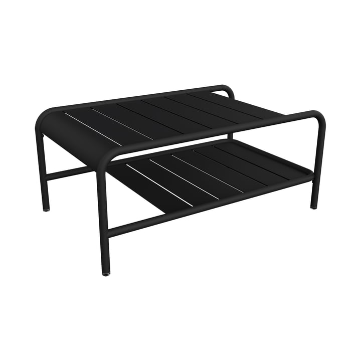Fermob - Luxembourg low table, 90 x 55 cm, licorice