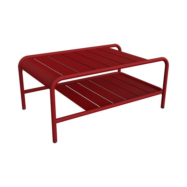 Fermob - Luxembourg low table, 90 x 55 cm, chili
