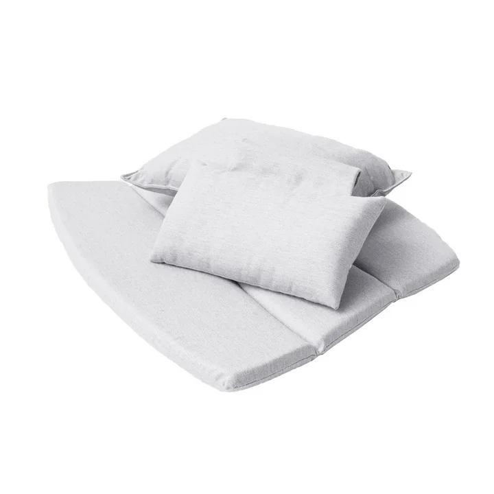 Cushion set for Breeze highback chair from Cane-line in light gray