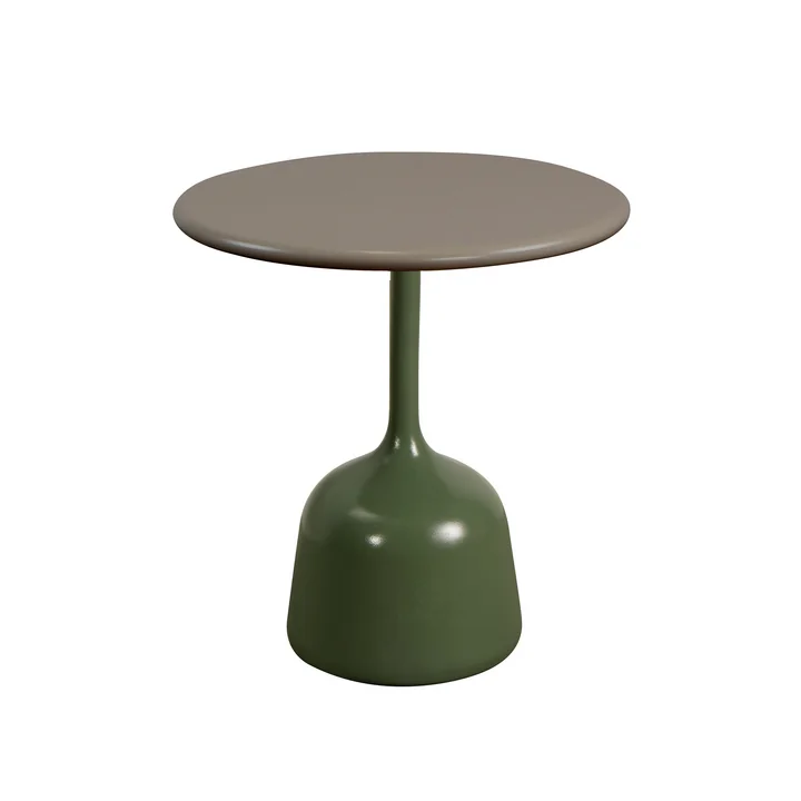 Cane-line - Glaze Coffee table ⌀ 45 cm, olive green