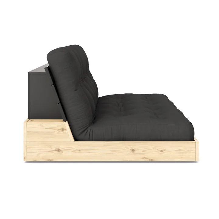 Karup Design - Base Sofa bed, black lacquered / dark grey